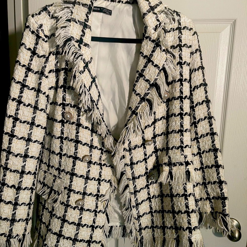 Black And White Blazer